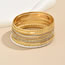 Fashion Gold Alloy Diamond Bead Beaded Bracelet Set