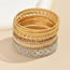 Fashion Gold Alloy Diamond Geometric Bracelet Set