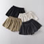 Fashion Charcoal Polyester Pleated Skirt
