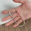 Fashion 9# Geometric Sliver Beaded Pearl Bracelet