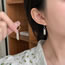 Fashion 1 Silver Tassel Earring Copper Chain Tassel C-shaped Earring Earrings (single)