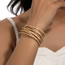 Fashion Gold Metal Cutout Bracelet