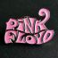 Fashion Pink Floyd Metal Geometric Letter Brooch