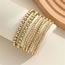 Fashion Gold Geometric Bead Beaded Bracelet Set