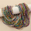 Fashion Randomly Send 8 Colors Multi-layer Colored Rice Bead Beaded Waist Chain (8 Random Colors)