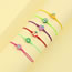 Fashion Color String Braided Polymer Clay Watermelon Pineapple Grape Fruit Anklet Set