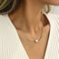 Fashion 2# Geometric Pearl Necklace