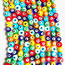 Fashion Flat Garden Beads Geometric Eye Round Beads Beads Loose Beads