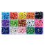 Fashion 8mm 500pcs_purple Geometric Oblate Eye Beads Loose Beads