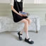 Fashion Black Floral Lace Mesh Socks