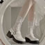 Fashion White Floral Lace Mesh Socks