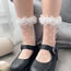 Fashion Black Mesh Tie Jacquard Socks