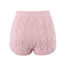 Fashion Pink Braided Straight-leg Shorts