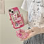 Fashion Shell + Diamond Sticker + Bead Chain Tpu Barbie Print Iphone Case + Diamond Sticker