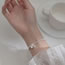 Fashion 3# Pearl Round Beaded Pentagram Double Layer Bracelet