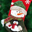 Fashion Santa Claus Polyester Christmas Stocking Pendant