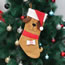Fashion White Cartoon Pet Dog Christmas Stocking