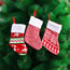 Fashion No. 6 Color Pack (12 Pieces) Polyester Knitted Christmas Stocking Pendant