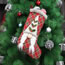 Fashion 1# Christmas Plaid Fabric Plush Stocking Pendant