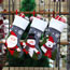 Fashion 2# Polyester Christmas Stocking Pendant
