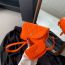 Fashion Orange Felt Diamond Flap Crossbody Bag