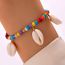 Fashion Color Multicolored Rice Bead Beaded Shell Bracelet