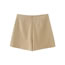 Fashion Khaki Double-breasted Button Skirt Pants