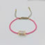Fashion Set Multicolored Clay Crystal Beaded Pig Nose Chain Bracelet Set