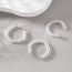 Fashion White Pearl Beaded Ring Set