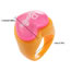 Fashion Style 2 Orange Resin Letter Heart Ring