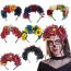 Fashion 7 Dark Red Fabric Flower Skull Headband