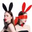 Fashion Rose Red Velvet Rabbit Ears Headband