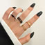 Fashion 17# Alloy Hollow Letter Ring Set