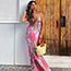 Fashion Color Printed Slip Dress