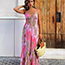 Fashion Color Printed Slip Dress