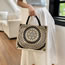Fashion Section 2 Cotton And Linen Print Large Capacity Tote Bag