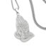 Fashion Silver Alloy Diamond Bergamot Men's Necklace