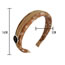 Fashion Coffee Color Fabric Number Plate Printed Wide-brimmed Headband