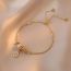 Fashion Gold Geometric Diamond Small Waist Heart Bracelet