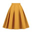Fashion Dendrobium Blue Polyester Pleated Skirt