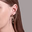 Fashion Gold Alloy Diamond Moon Geometric Ear Clip Earrings