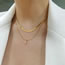 Fashion 2#d Titanium Steel Diamond 26 Alphabet Snake Bone Chain Necklace