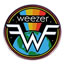 Fashion Weezer Metallic Print Geometric Circle Brooch