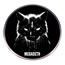 Fashion Megadeth Metal Black Cat Round Brooch