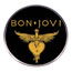 Fashion Bon Jovi Bon Jovi Metallic Print Geometric Circle Brooch