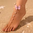 Fashion Gold Metal Pearl Chain Butterfly Finger Anklet