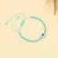 Fashion 2# Lake Blue Beaded Round Eye Bracelet