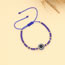 Fashion 1# Royal Blue Beaded Round Eye Bracelet