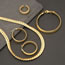Fashion 3# Earrings Stainless Steel Snake Chain Earrings