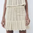 Fashion White Jacquard Mesh-knit Skirt